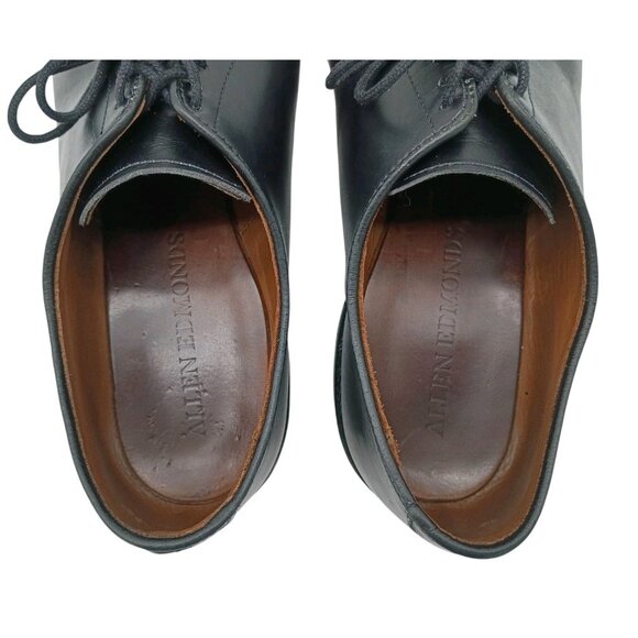ALLEN EDMONDS Black Leather Oxford Delray Split Toe Blucher Mens 10.5 D USA $325 - Picture 5 of 9